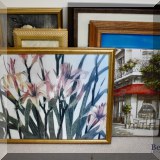 A34. Framed prints.